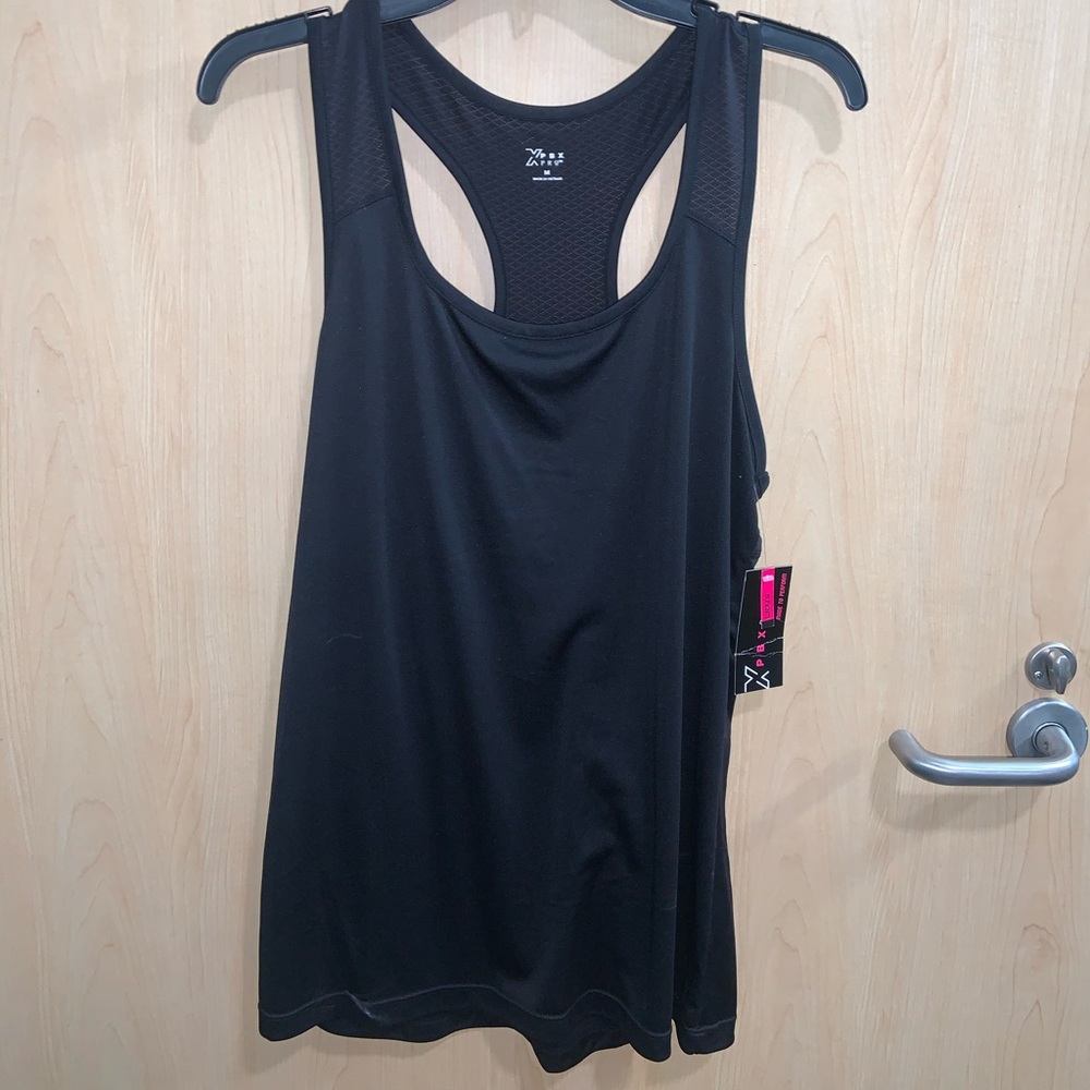 Xpbx Pro Black razor back workout tank. M.